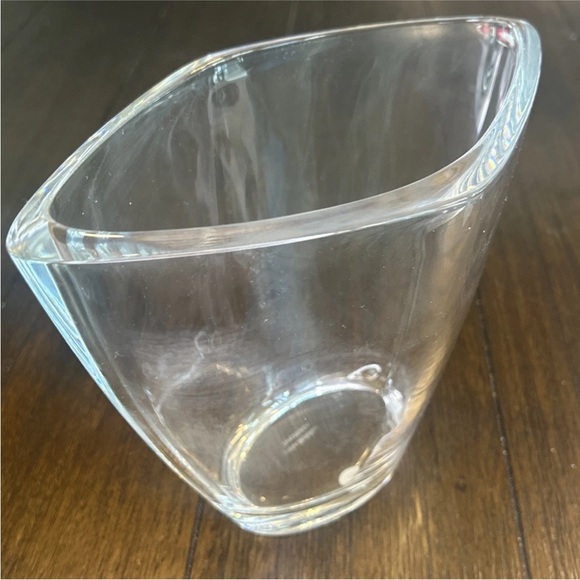 Tiffany & Co. Large Diamond Flared Crystal 7" Vase For Delta - Picture 3 of 5